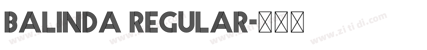 balinda Regular字体转换